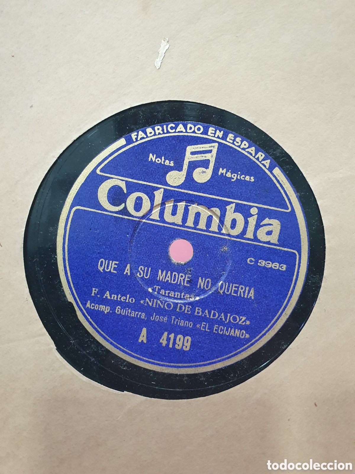 Shellac Records: Disco de pizarra Ni&ntilde;o de Badajoz