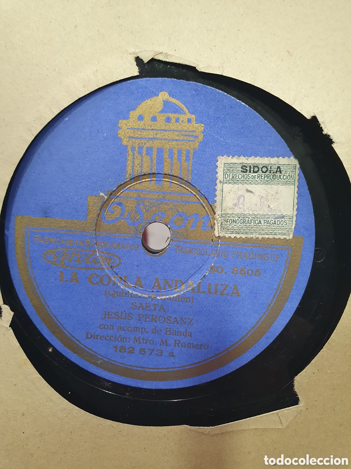 Shellac Records: La copla andaluza. Disco de pizarra