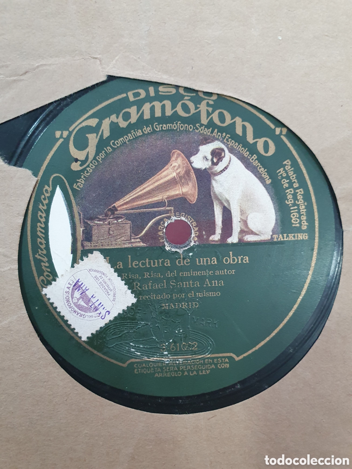 Discos de pizarra: El sastre de la Sierra. Disco de pizarra - Foto 2