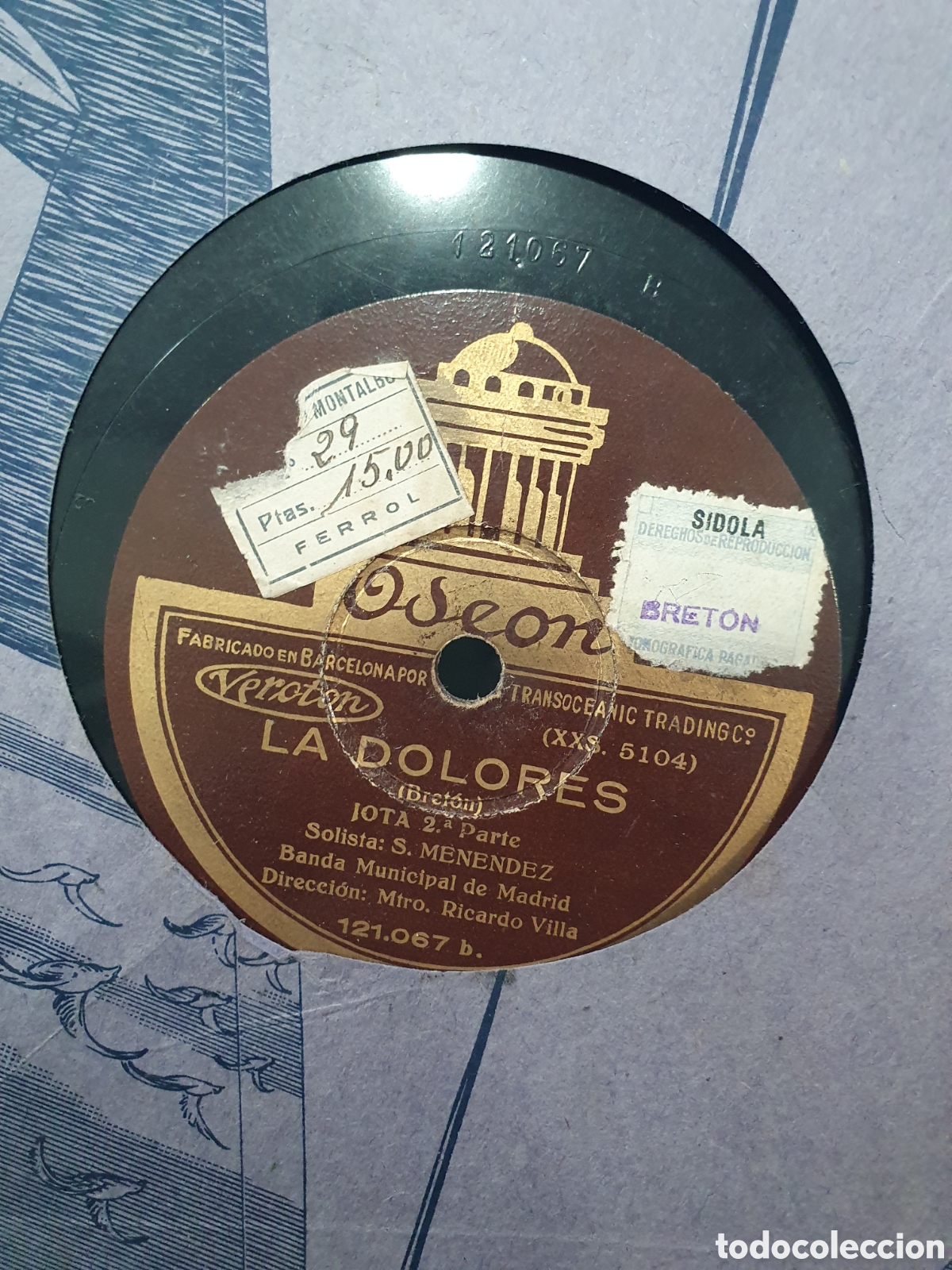 Discos de pizarra: Disco de pizarra Jota La Dolores - Foto 2