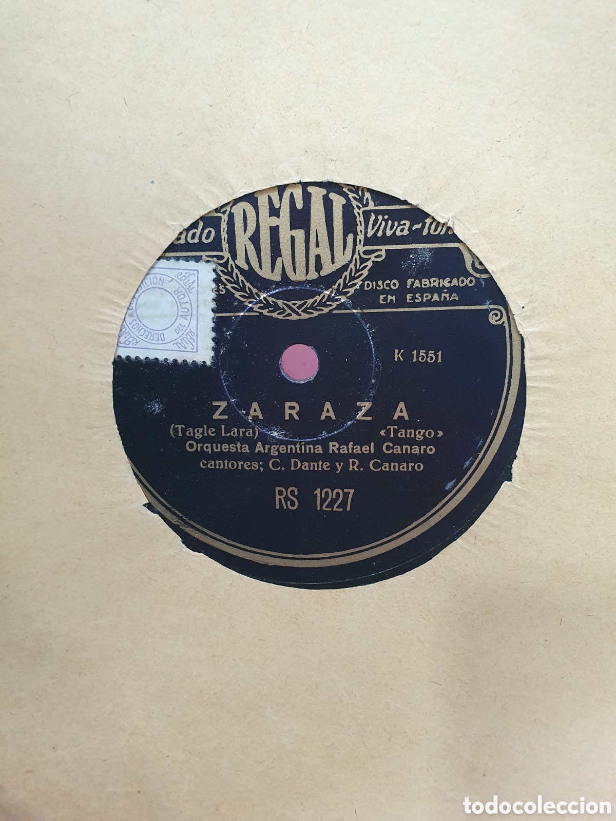 Discos de pizarra: Zarza y ll&eacute;vatelo todo. Disco de pizarra. - Foto 2