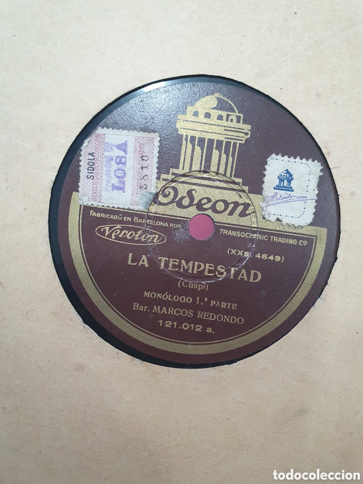 Discos de pizarra: La tempestad. Disco de pizarra. - Foto 2