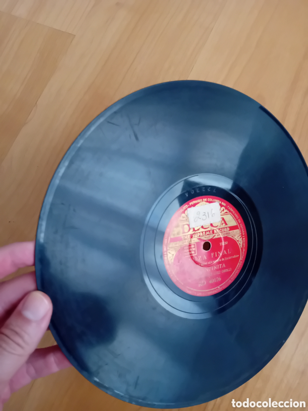 Discos de pizarra: ARGENTINITA. EL FANDANGO DEL CANDIL. DANZA FINAL - Foto 3