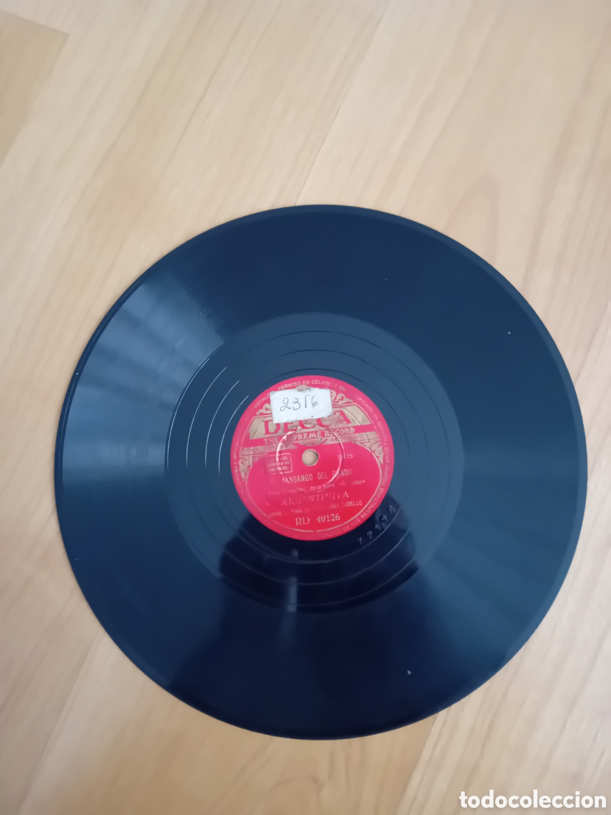 Discos de pizarra: ARGENTINITA. EL FANDANGO DEL CANDIL. DANZA FINAL - Foto 4