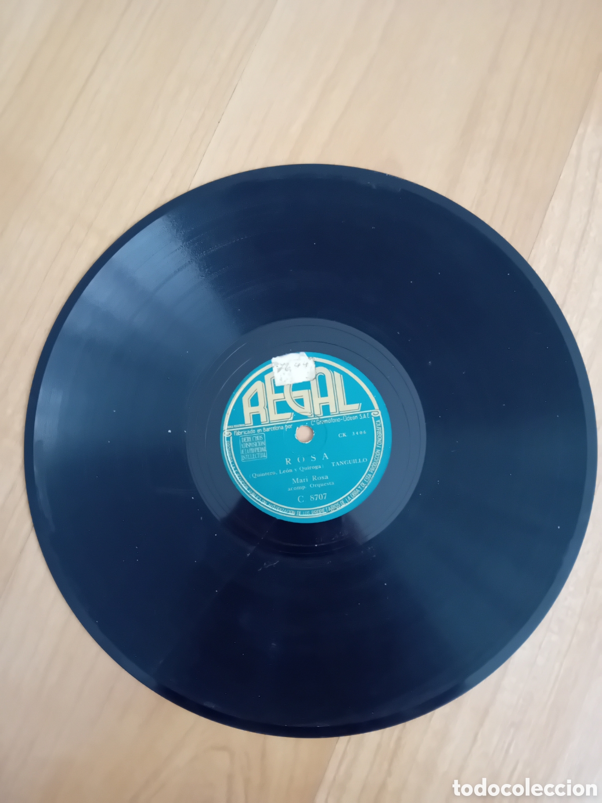 Discos de pizarra: MARI ROSA. LLEVAME DONDE TU QUIERAS. ROSA. OJO, DISCO RAJADO