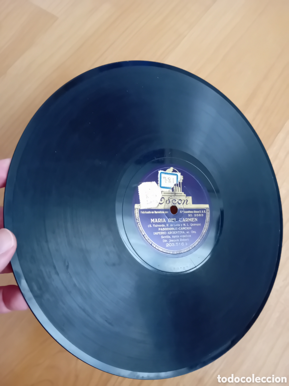 Discos de pizarra: IMPERIO ARGENTINA. FALSA MONEDA. MARIA DEL CARMEN - Foto 3