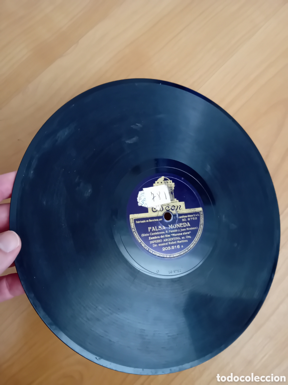 Discos de pizarra: IMPERIO ARGENTINA. FALSA MONEDA. MARIA DEL CARMEN - Foto 6