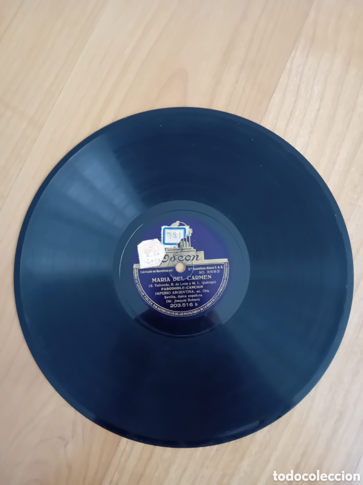 Discos de pizarra: IMPERIO ARGENTINA. FALSA MONEDA. MARIA DEL CARMEN