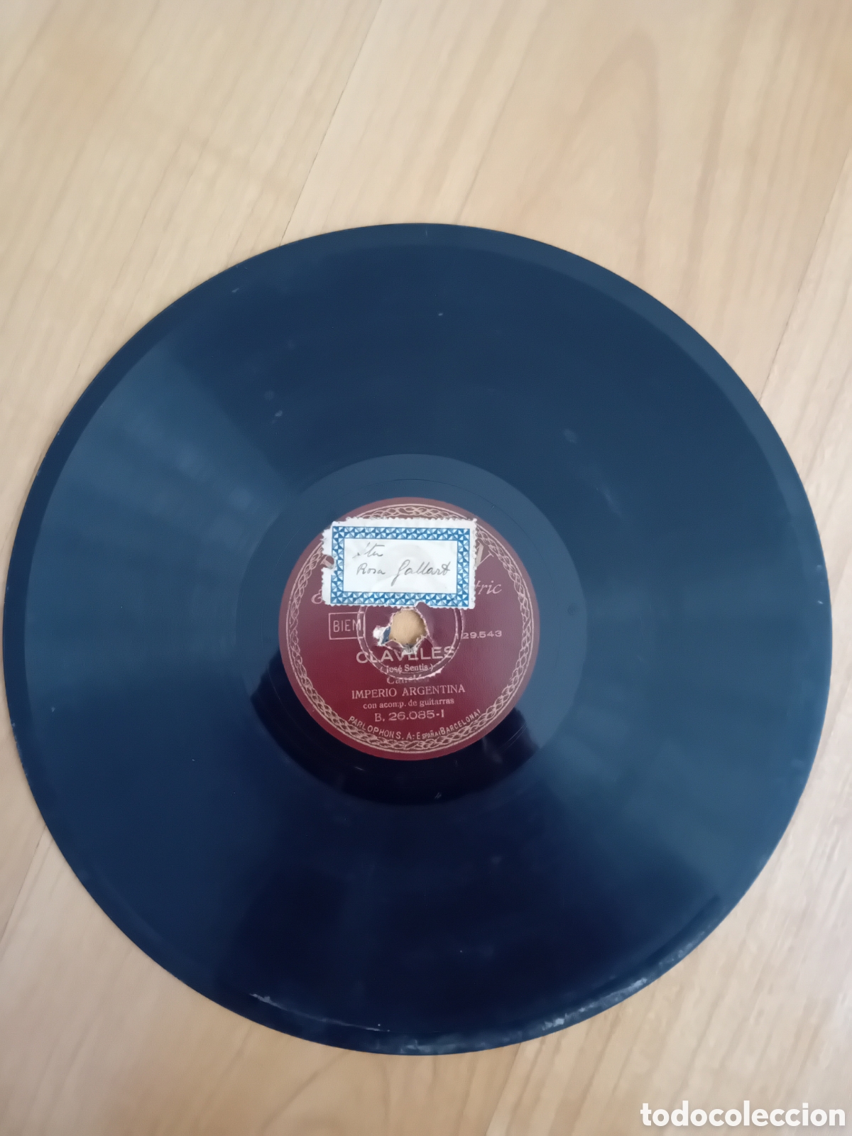 Discos de pizarra: IMPERIO ARGENTINA. CLAVELES. EL QUE A HIERRO MATA - Foto 4