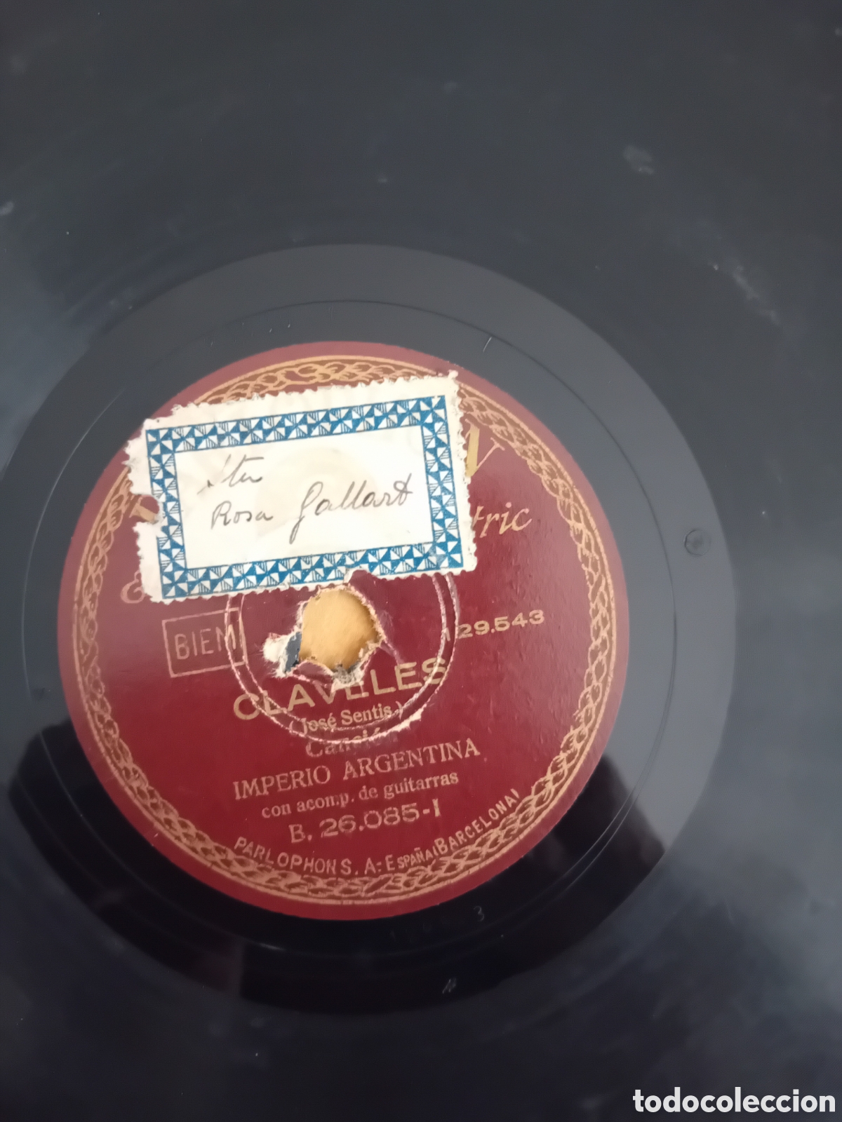 Discos de pizarra: IMPERIO ARGENTINA. CLAVELES. EL QUE A HIERRO MATA - Foto 5