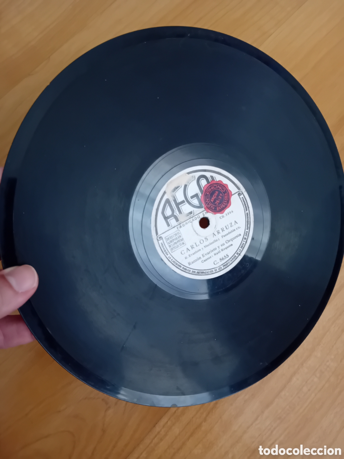 Discos de pizarra: RAMON EVARISTO. RAUL ROQUETA. QUE VIVAN LOS FEOS. CARLOS ARRUZA - Foto 3