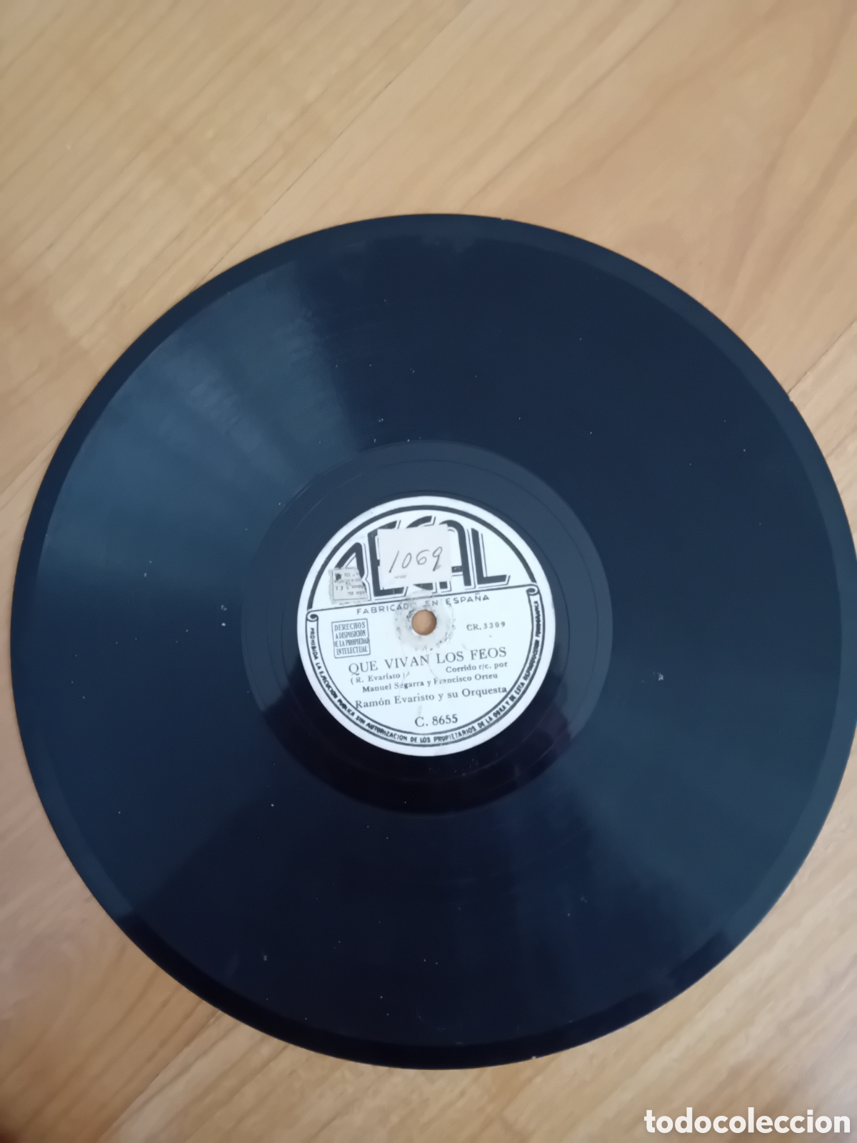 Discos de pizarra: RAMON EVARISTO. RAUL ROQUETA. QUE VIVAN LOS FEOS. CARLOS ARRUZA - Foto 4