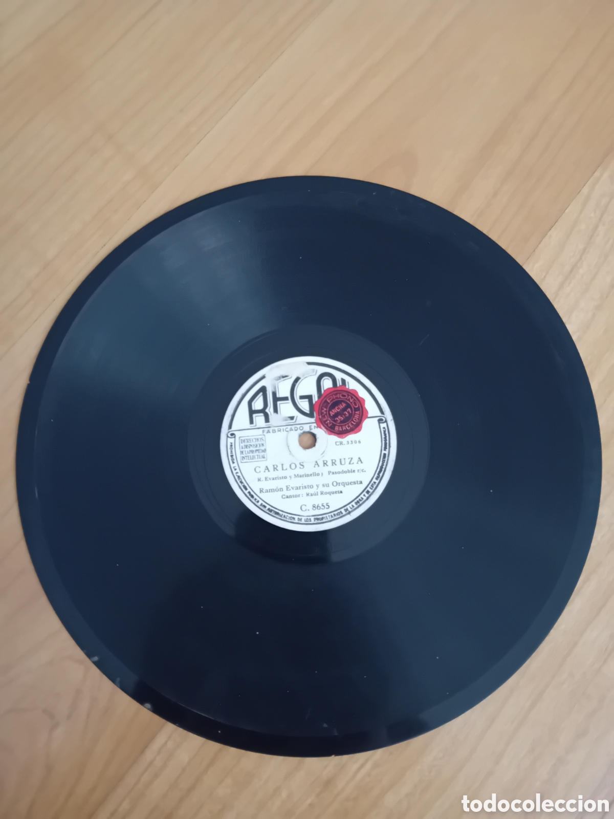Discos de pizarra: RAMON EVARISTO. RAUL ROQUETA. QUE VIVAN LOS FEOS. CARLOS ARRUZA