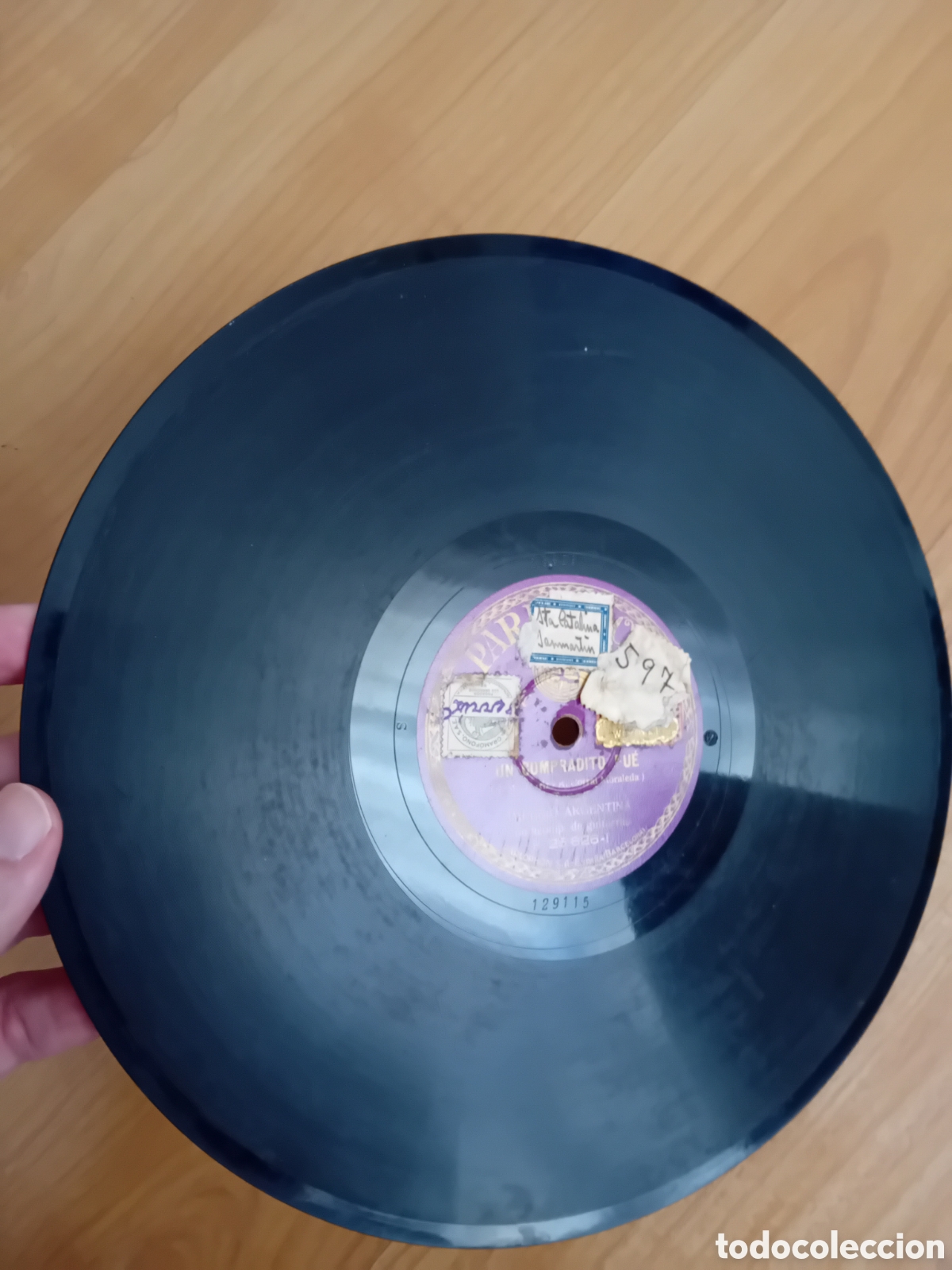 Discos de pizarra: IMPERIO ARGENTINA. UN COMPRADITO FUE. ZAMBITA MIA - Foto 7