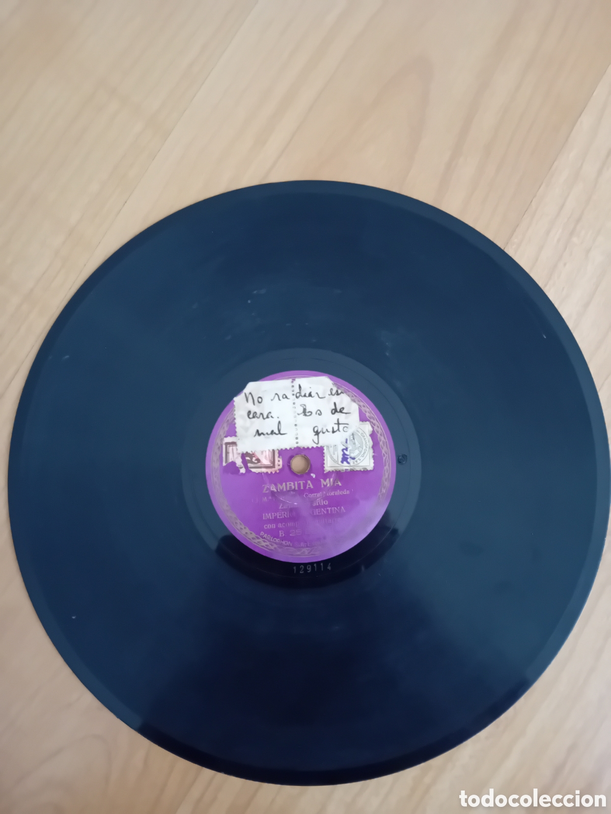Discos de pizarra: IMPERIO ARGENTINA. UN COMPRADITO FUE. ZAMBITA MIA
