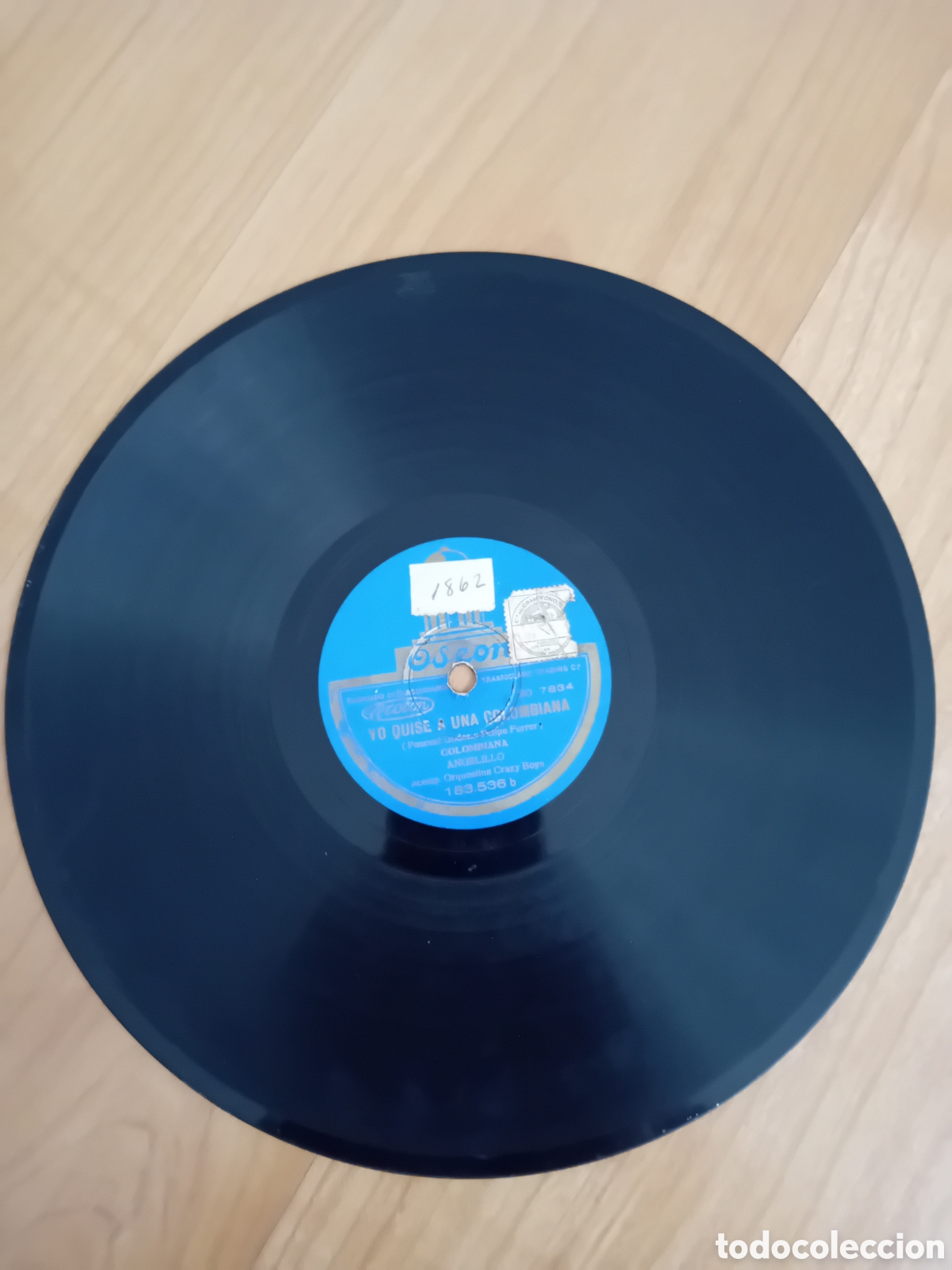 Discos de pizarra: ANGELILLO. AL PIE DE UN LIMONERO. YO QUISE A UNA COLOMBIANA