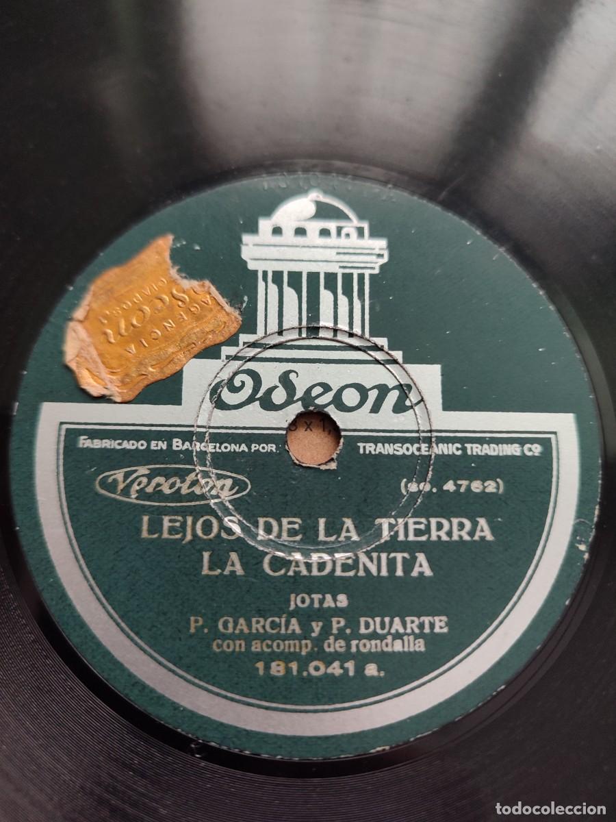 Discos de pizarra: Disco de pizarra. Los monegros/ Lejos de la tierra. La cadenita.Jotas. P.Garcia y P. Duarte