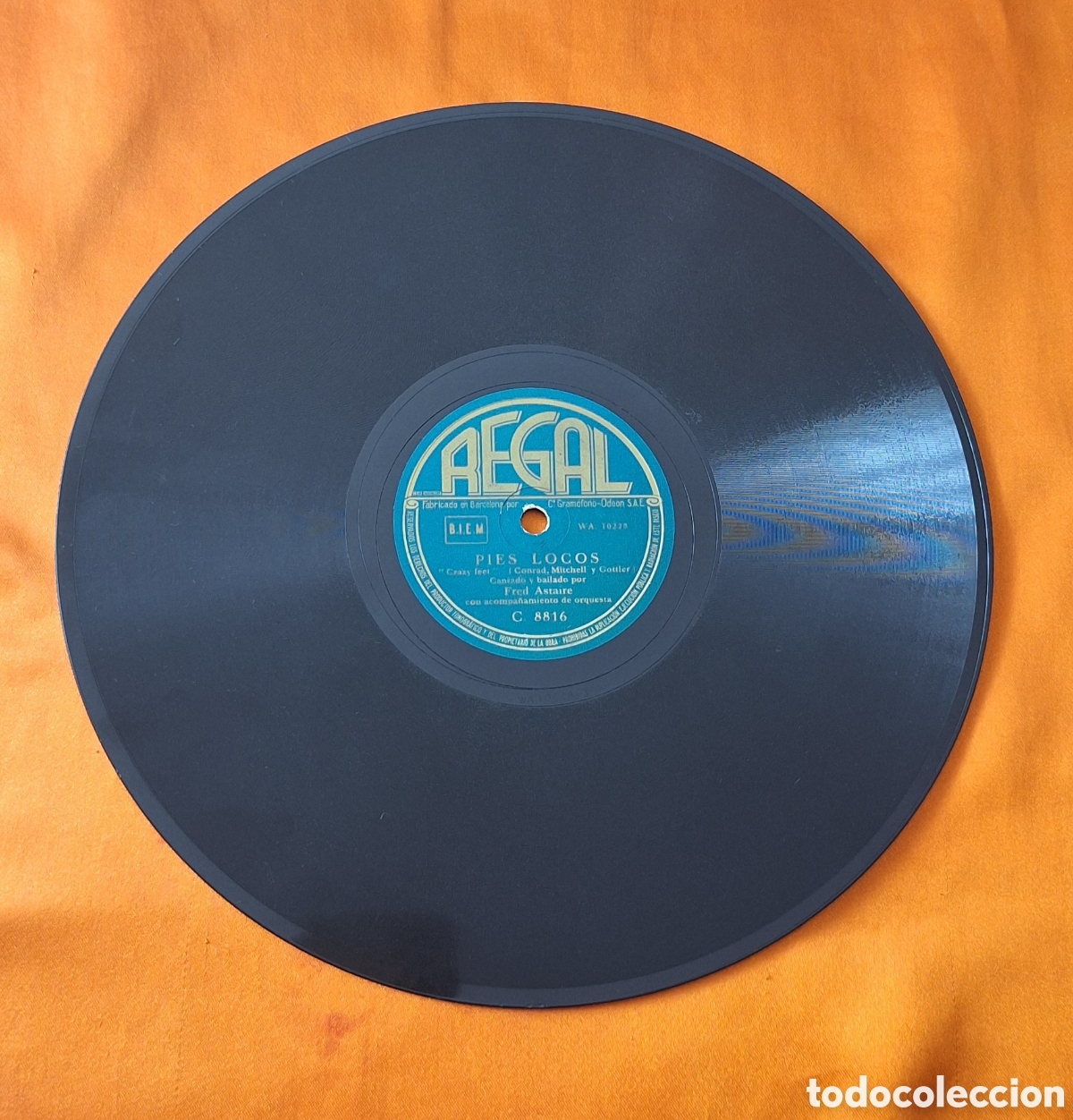 Discos de pizarra: Disco de Pizarra Fred Astaire - Pies Locos - En el Ritz -