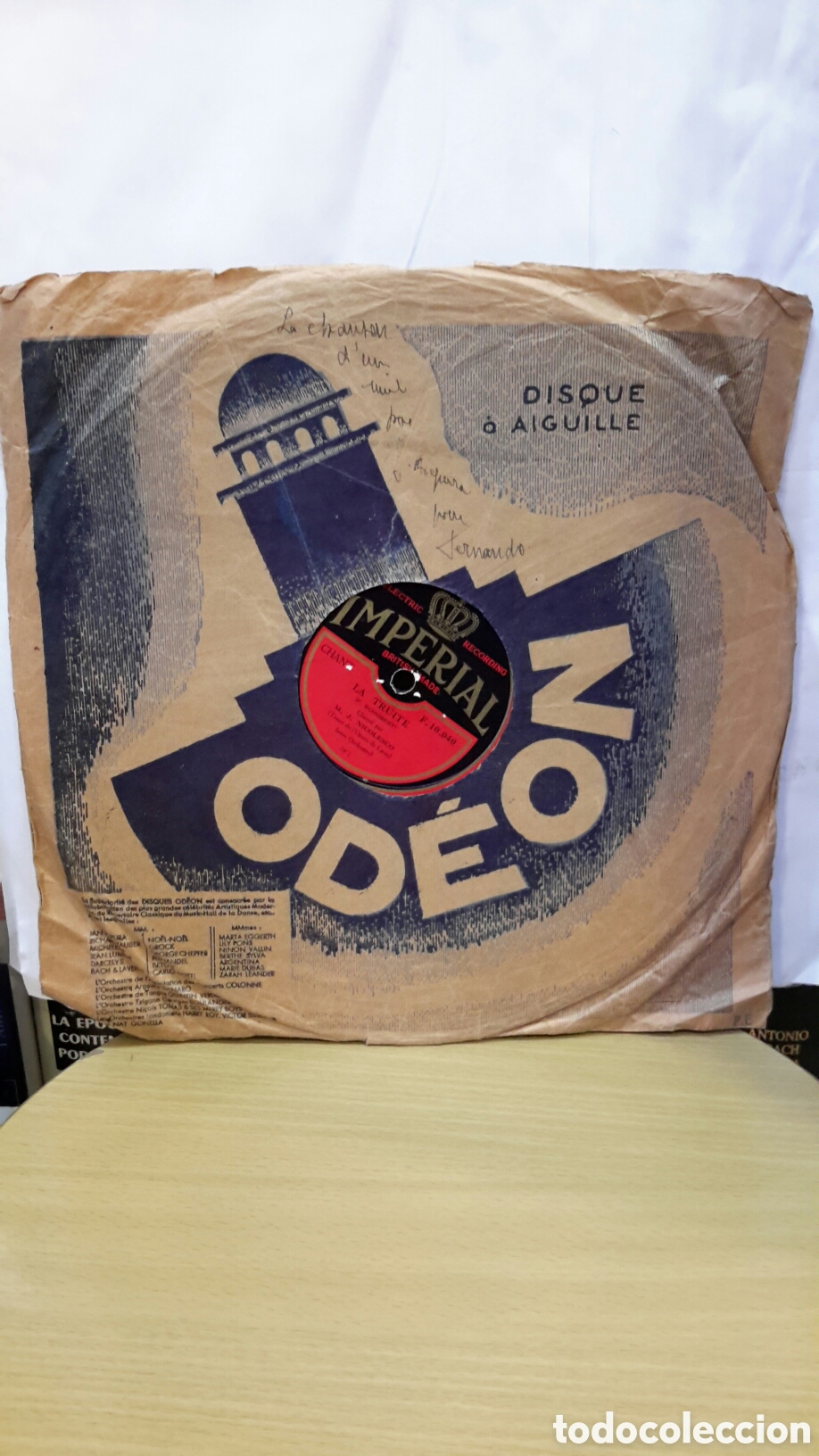 Disques en gomme-laque: Disque o Aguille- La Truite / Les Noces de Figaro