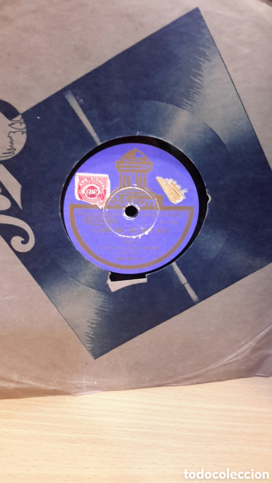 Discos para gramofone: Odeon - Worryin' / I Love No One But You (The Royal Music Makers)