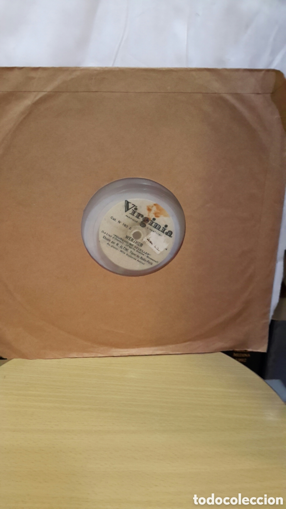 Discos de pizarra: Werther - Pourquoi me r&eacute;veiller / Invocation a la Nature - Foto 1