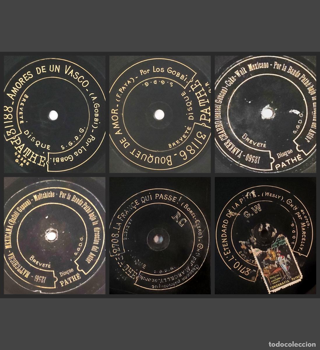Discos de pizarra: Pathe Los Gobbi Rafael Gascon Marcelly Amores de un Vasco Yankee Charro Tango Lote x 3