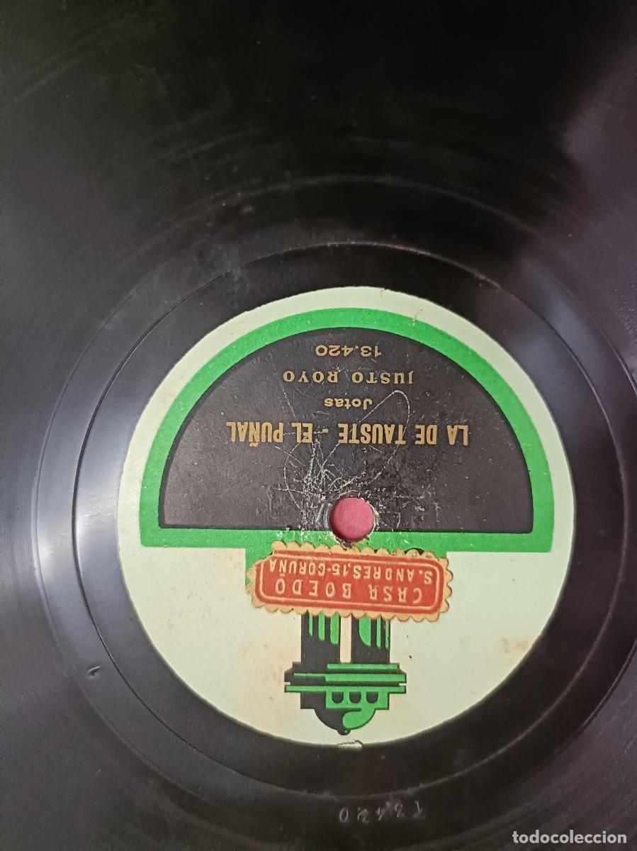 Discos de pizarra: Justo Royo. La De Tauste - El Pu&ntilde;al Pizarra 78 RPM