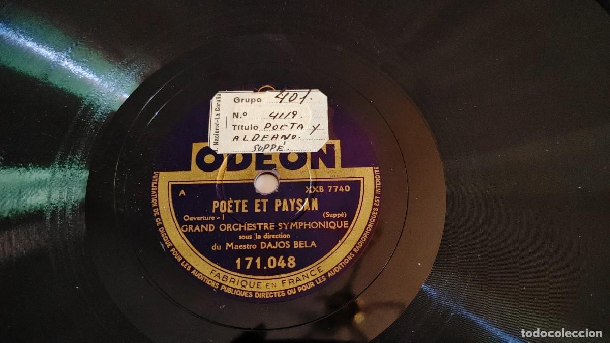 Discos de pizarra: POETE ET PAYSAN-PIZARRA GRAND ORCHESTRE SYMPHONIQUE