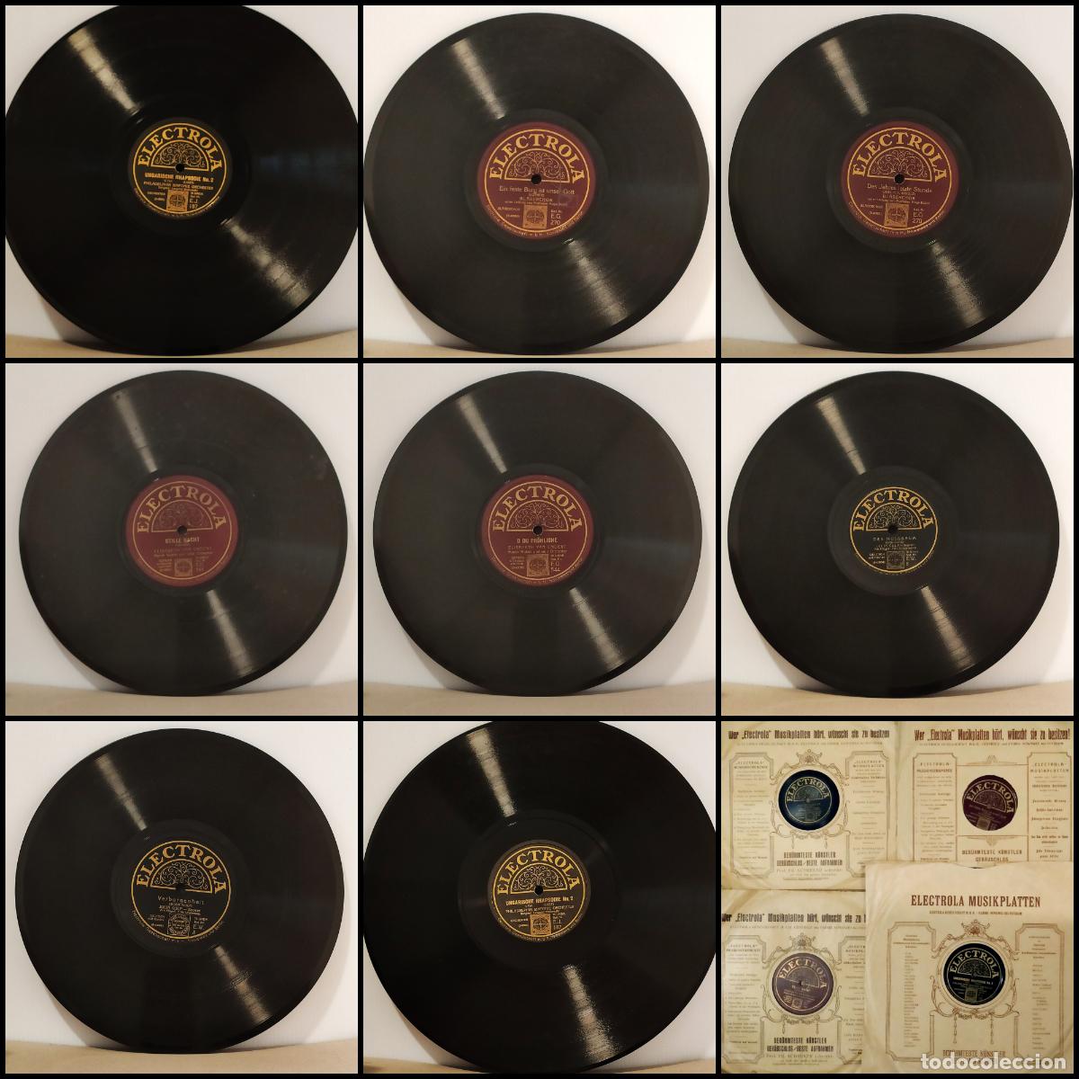 Discos de pizarra: Electrola Liszt Rapsodia Hungara Stokowski Julia Culp Van Endert Marek Weber Lote x 4