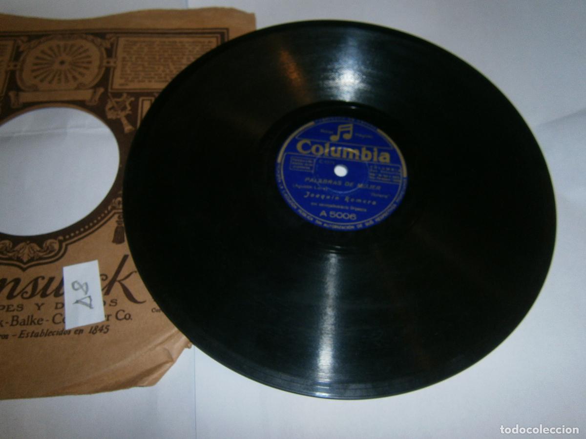 Discos de pizarra: ANTIGUO DISCO PIZARRA - JOAQUIN ROMERO (SE VA EL CAIMAN - PALABRAS DE MUJER)