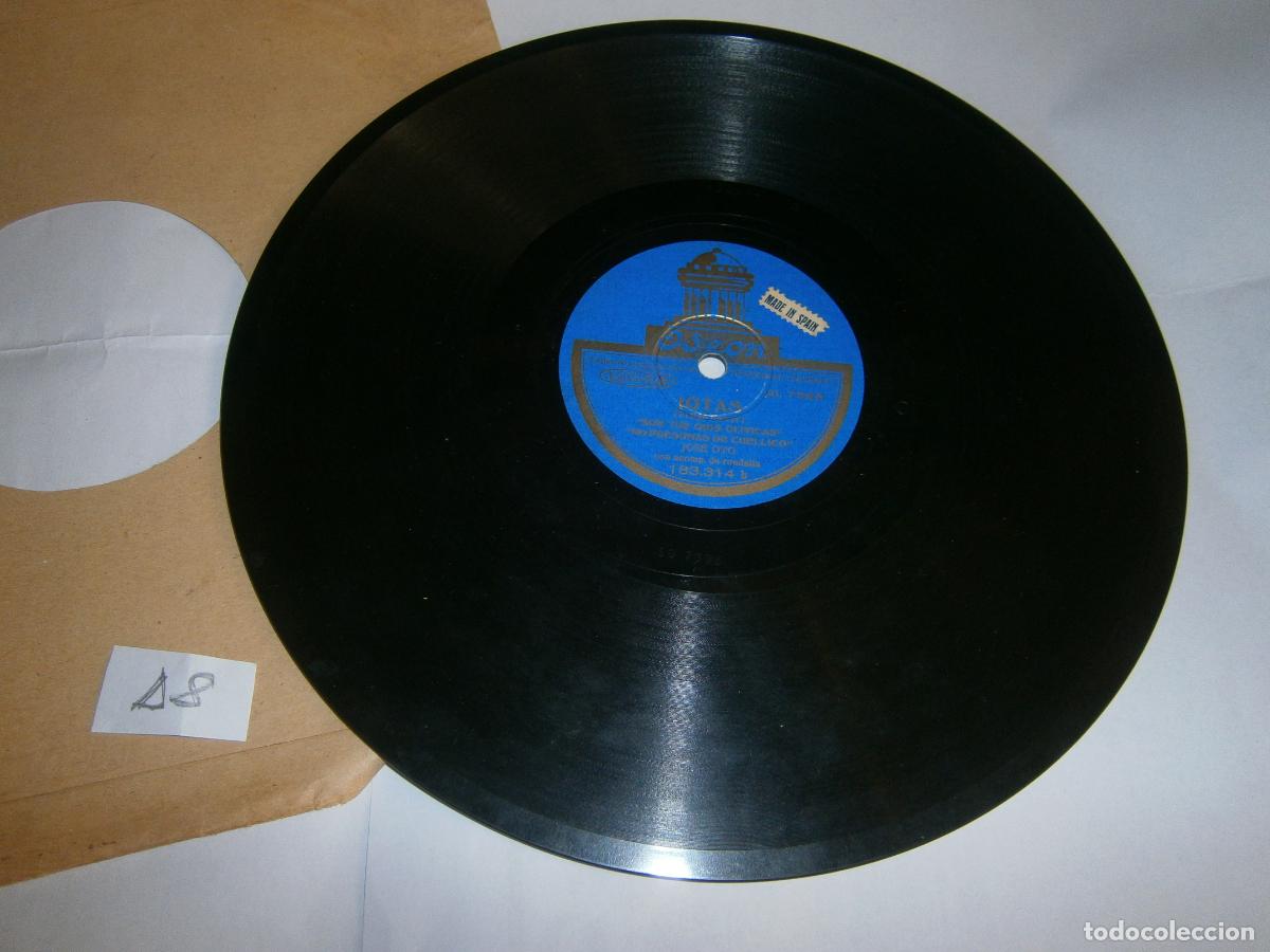 Discos de pizarra: ANTIGUO DISCO PIZARRA - JOSE OTO (JOTAS)