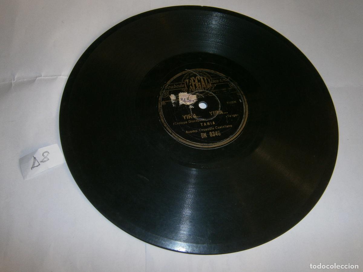 Discos de pizarra: ANTIGUO DISCO PIZARRA - TANIA (YIRA YIRA - MUCHACHITO GRANDE)