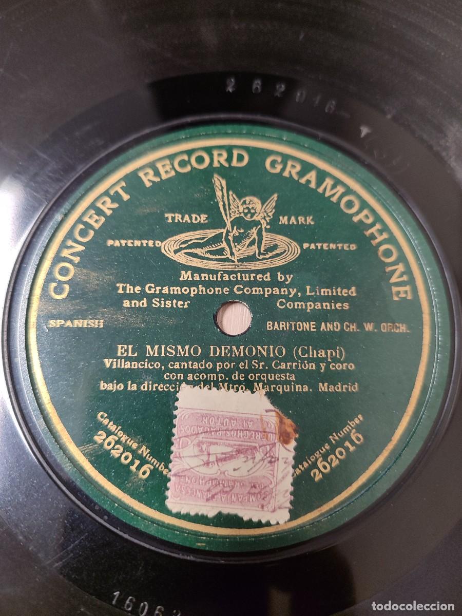 Discos de pizarra: Villancico 78 rpm. El mismo demonio de Chap&iacute; por el Sr. Carri&oacute;n