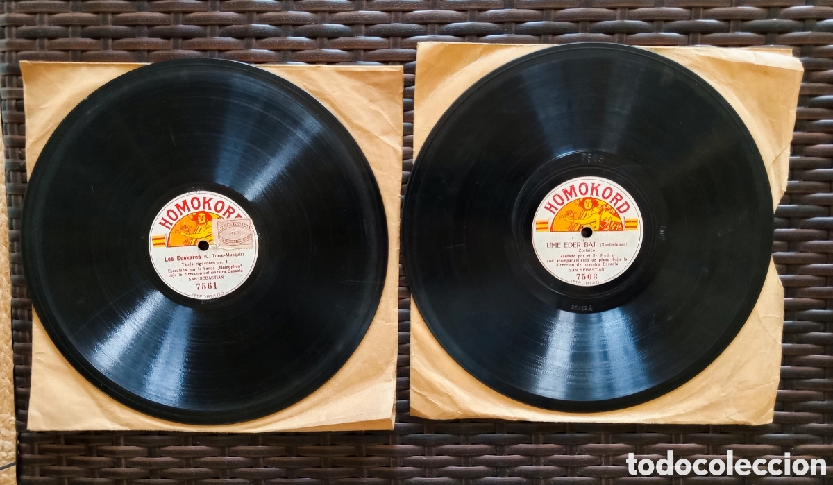 Discos de pizarra: Canciones populares vascas - Foto 1
