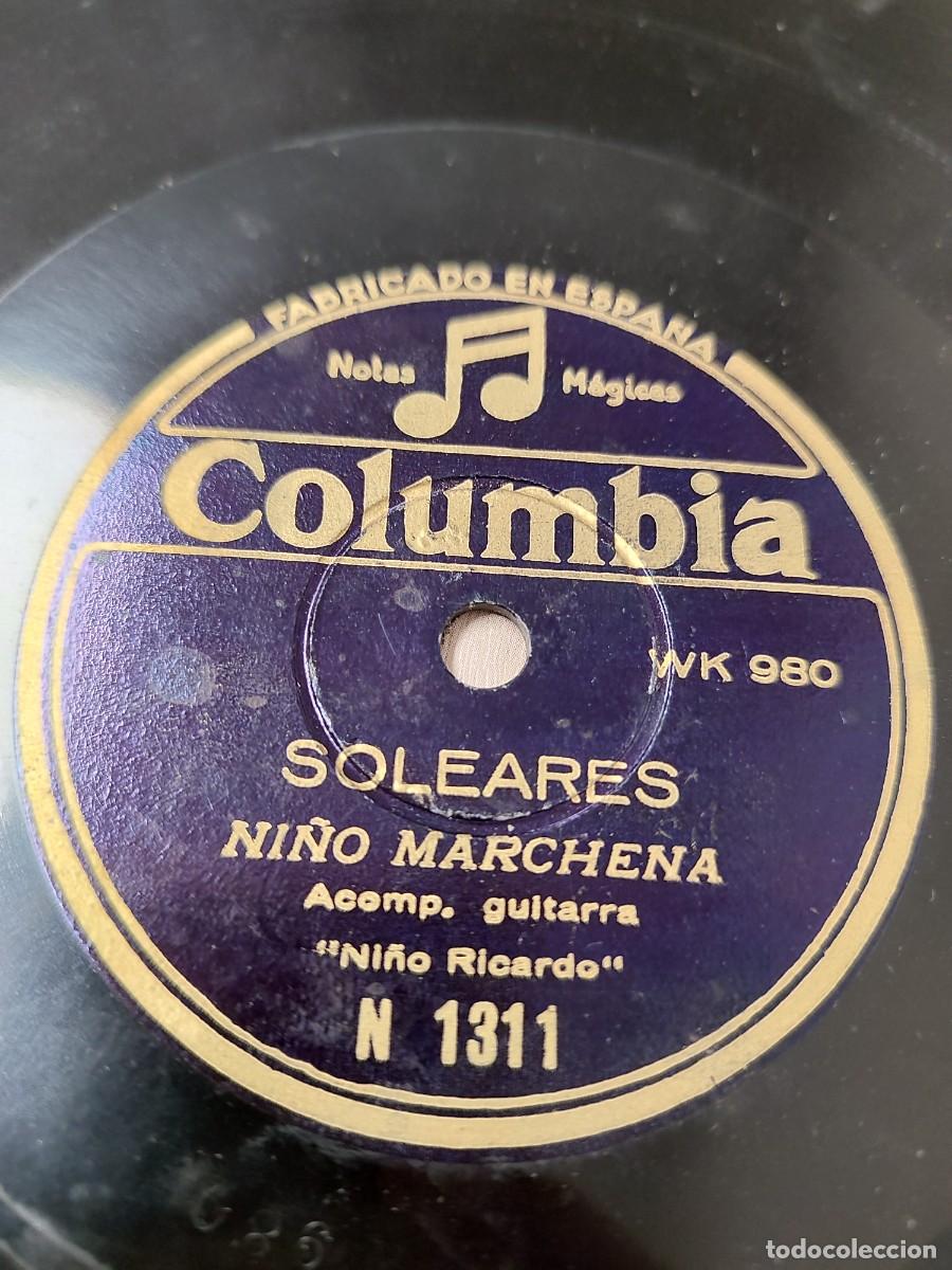 Discos de pizarra: Ni&ntilde;o de Marchena ac. Ni&ntilde;o Ricardo. Fandanguillos / Soleares
