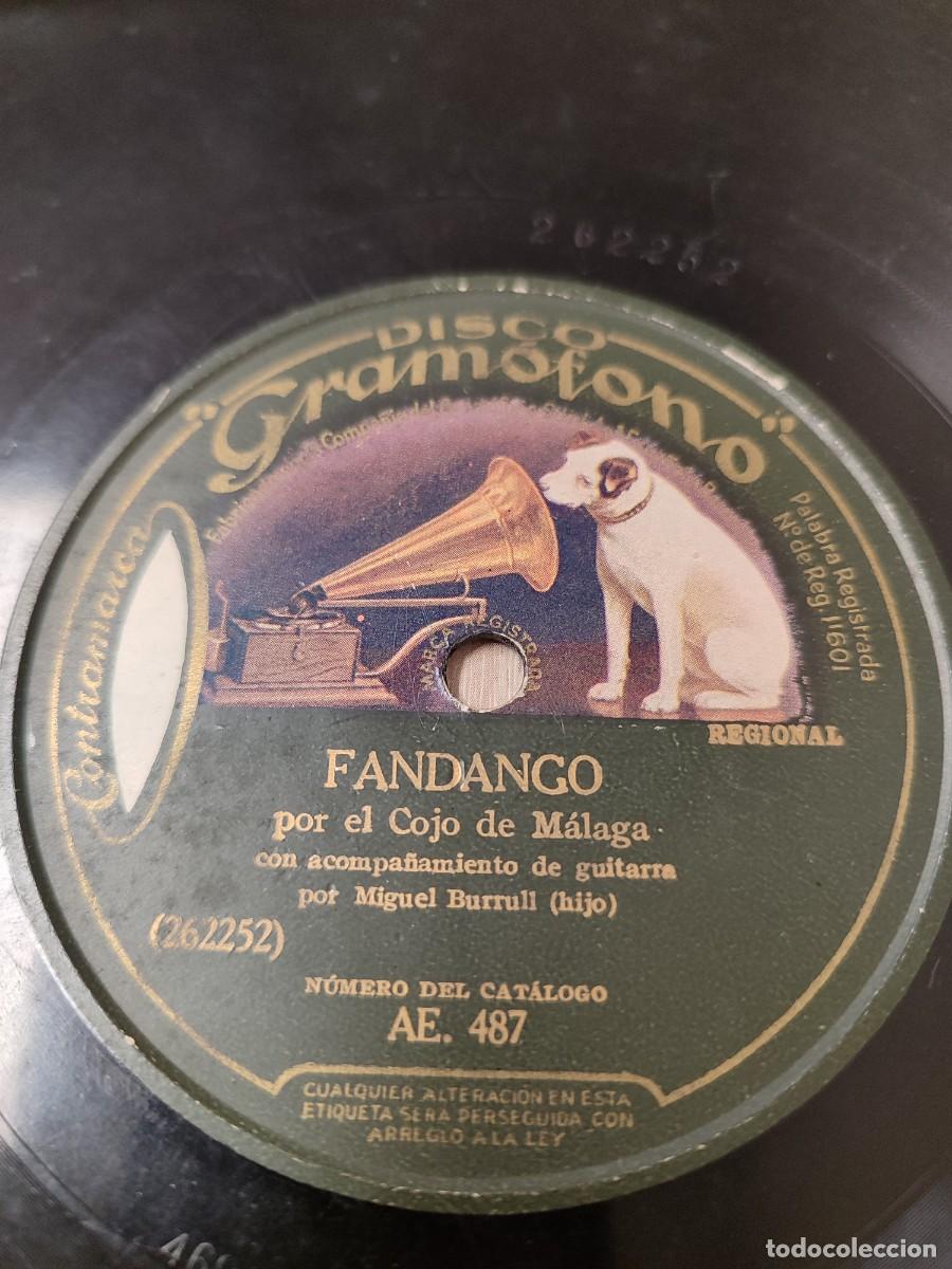 Discos de pizarra: Cojo de M&aacute;laga con Miguel Burrull hijo. Fandango de Juan Breva
