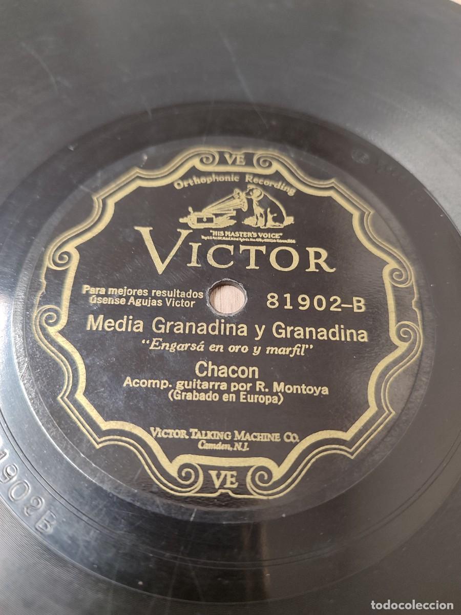 Discos de pizarra: Chac&oacute;n con Montoya. Flamenco 78 rpm