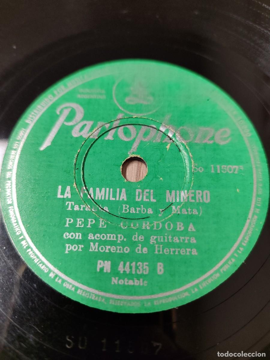 Discos de pizarra: Pepe C&oacute;rdoba. Guitarra: Moreno Herrera y Eduardo Mart&iacute;nez. 78 rpm