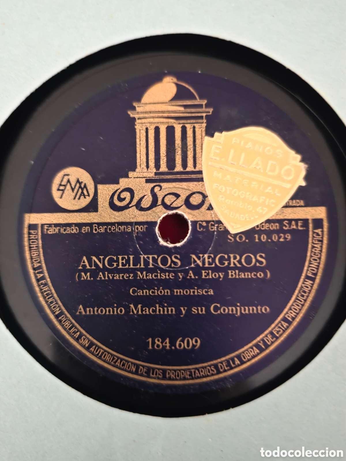Discos de pizarra: La voz de su amo , 10 discos con estuche original - Foto 5