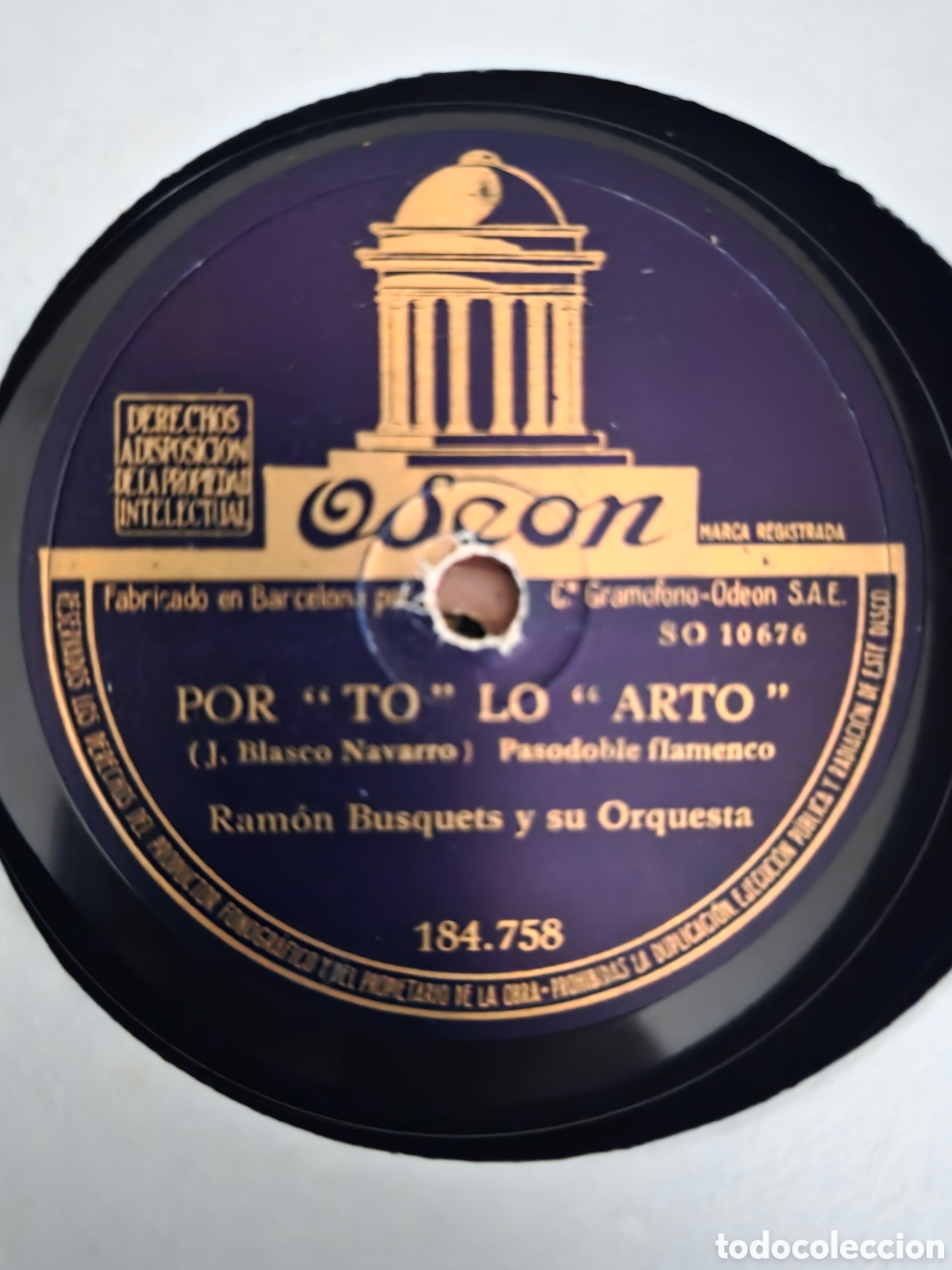 Discos de pizarra: La voz de su amo , 10 discos con estuche original - Foto 14