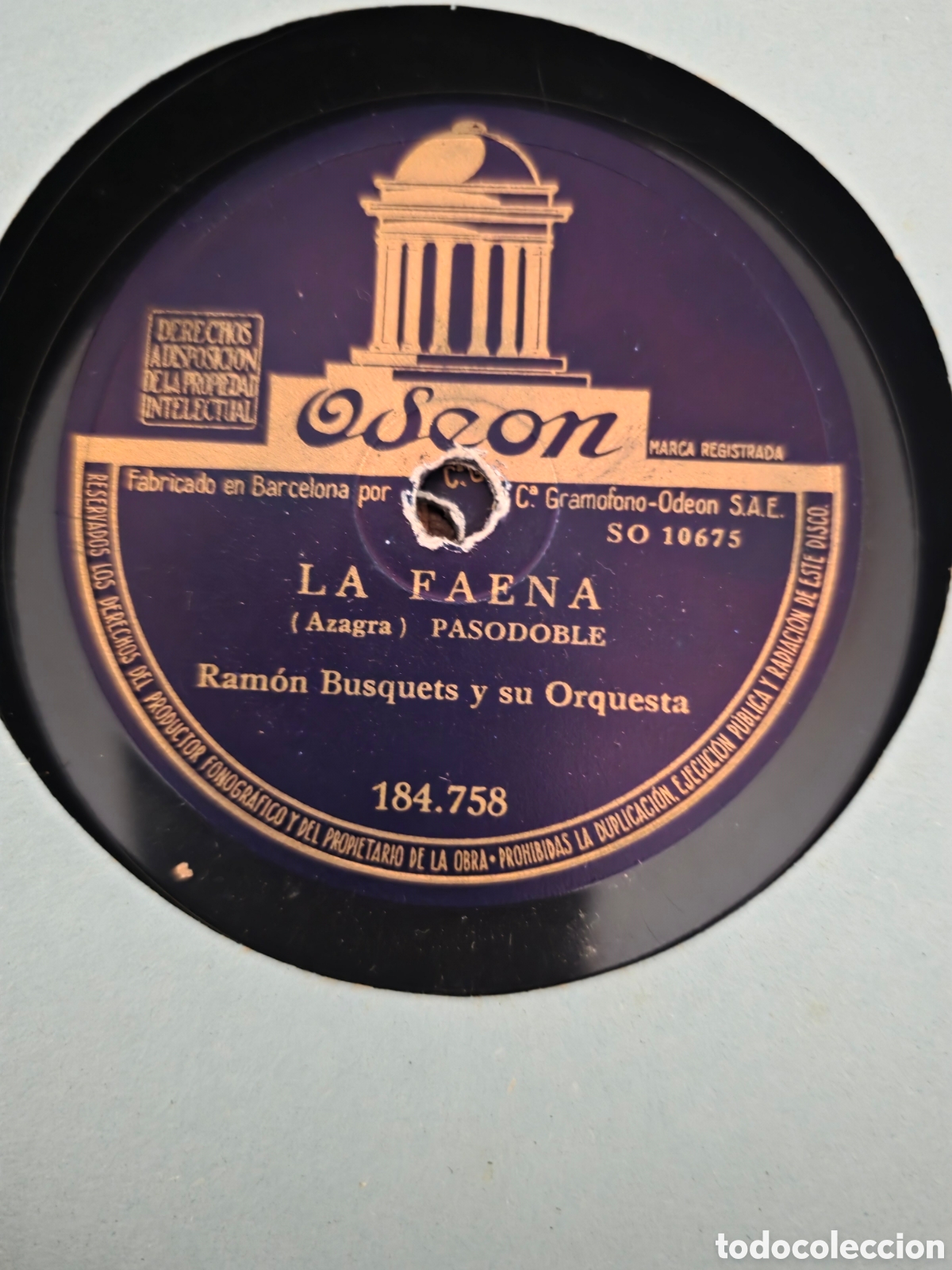 Discos de pizarra: La voz de su amo , 10 discos con estuche original - Foto 15