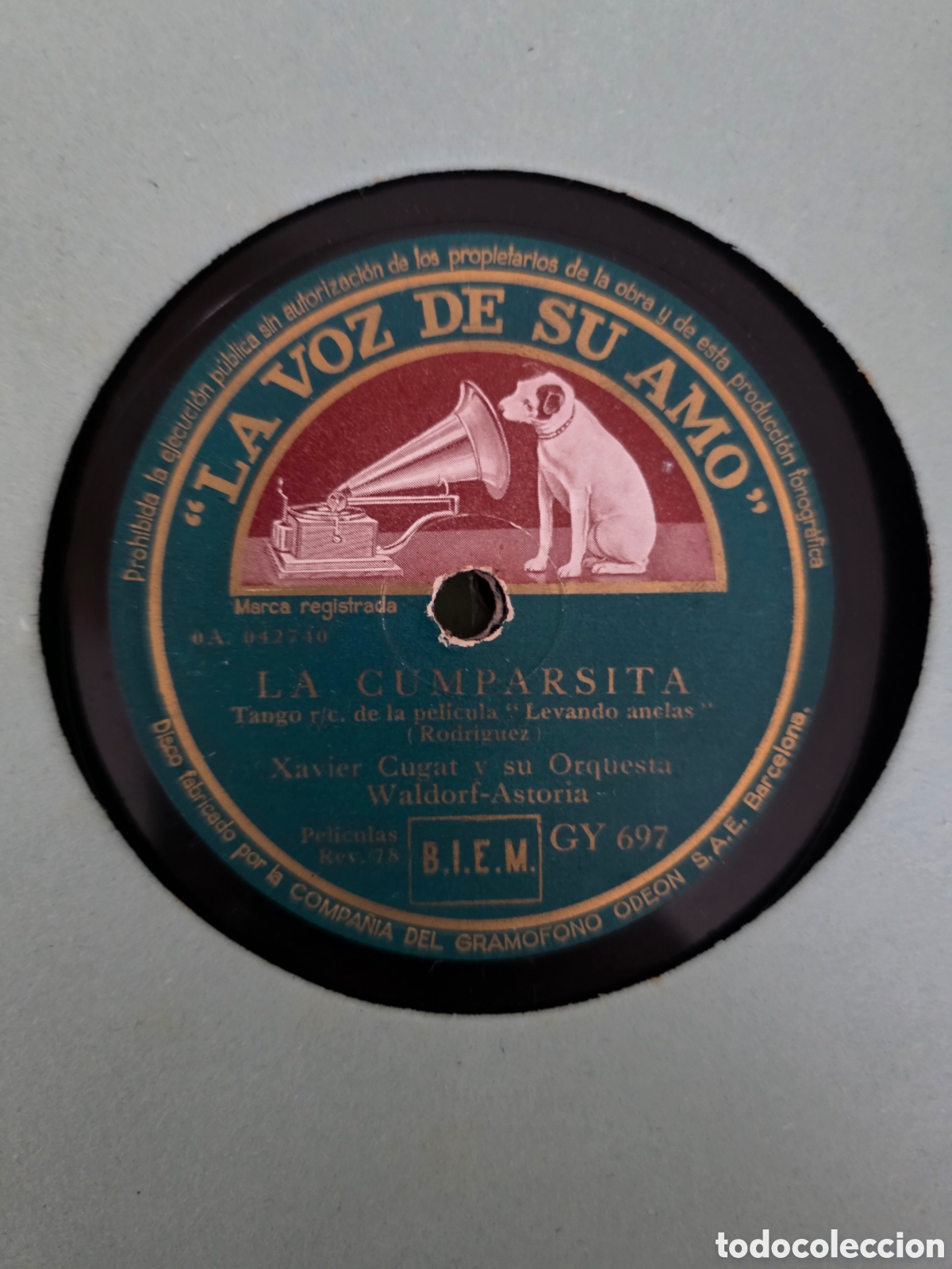 Discos de pizarra: La voz de su amo , 10 discos con estuche original - Foto 16