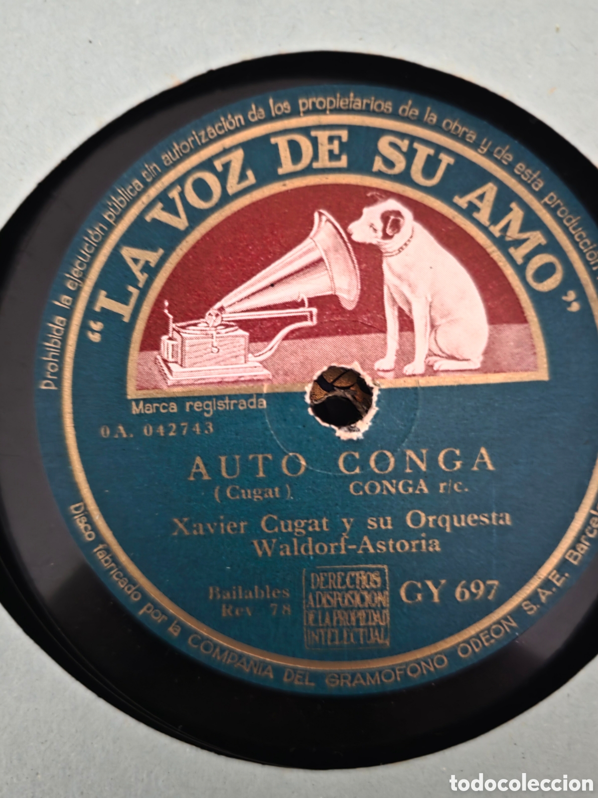Discos de pizarra: La voz de su amo , 10 discos con estuche original - Foto 17