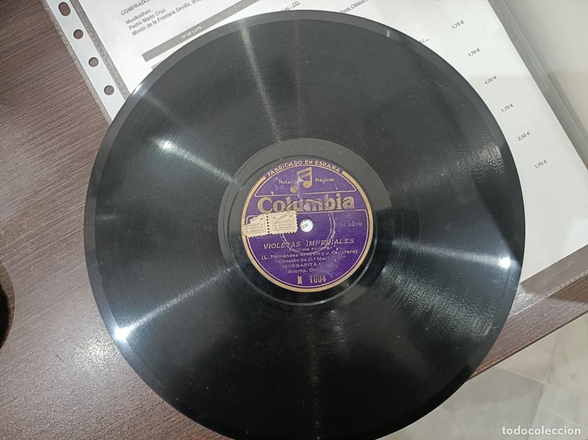 Discos de pizarra: Margarita Cueto - Violetas Imperiales - Disco Pizarra
