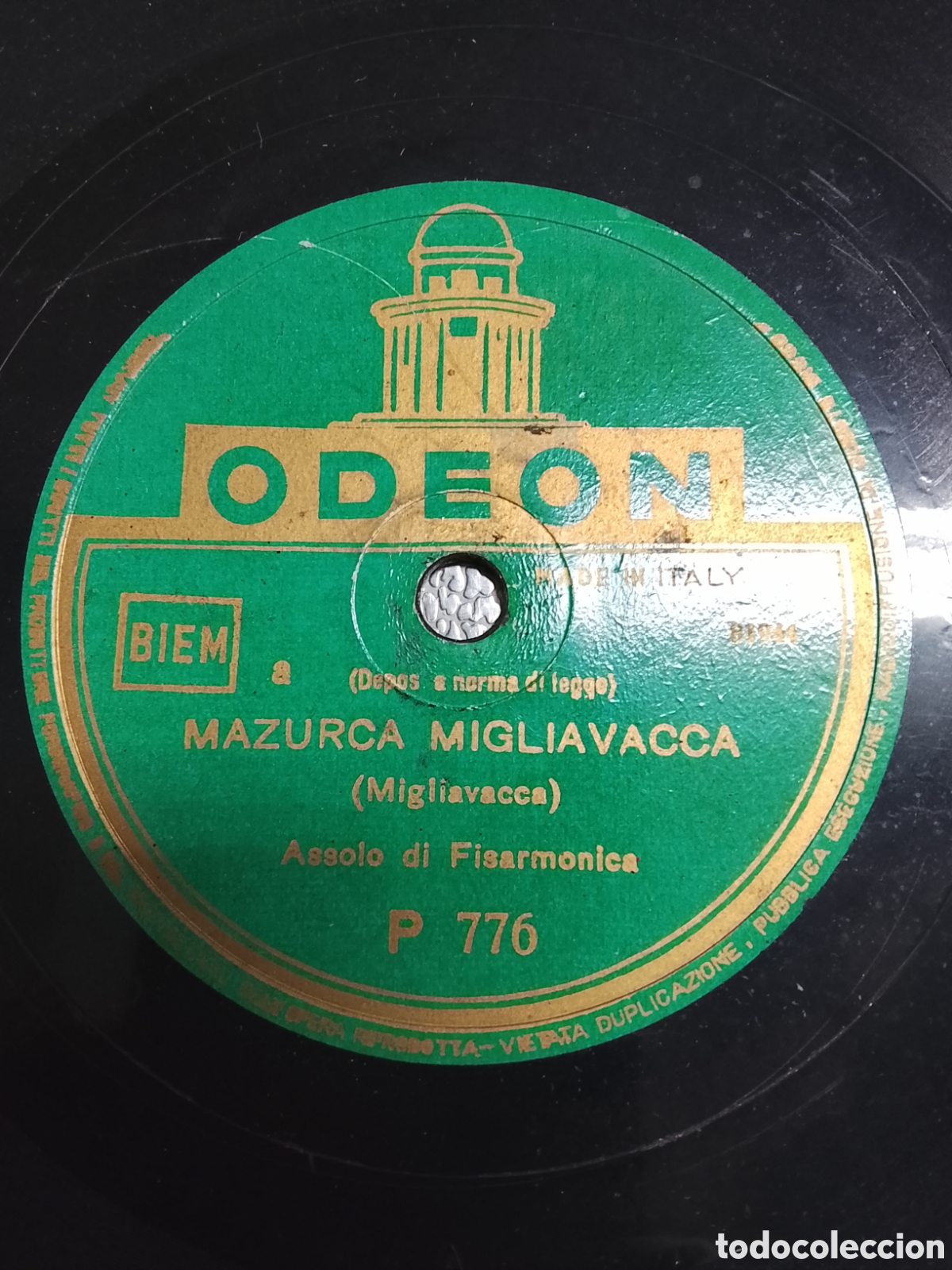 Discos de pizarra: Disco de pizarra mazurca migliavacca