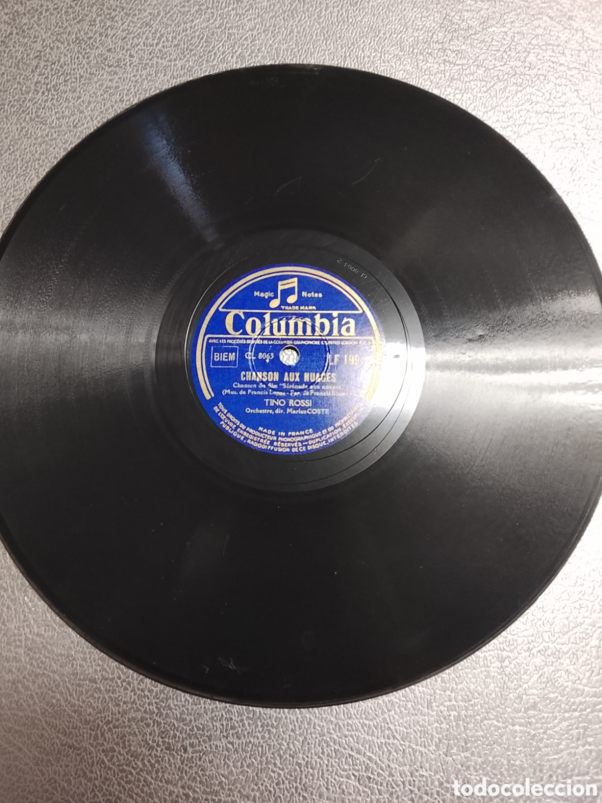 Discos de pizarra: Disco de pizarra tino Rossi tango Dun soir - Foto 3