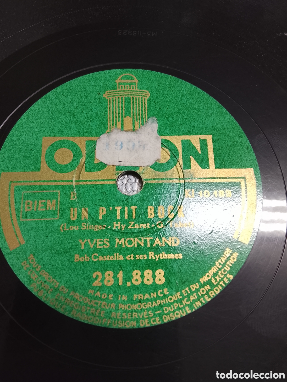 Discos de pizarra: Disco de pizarra Yves montand - Foto 2