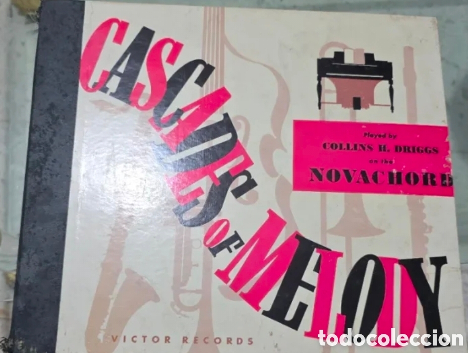 Discos de pizarra: &Aacute;lbum 4 Discos Pizarra 78 RPM - Cascades of Melody - Collins H. Driggs (Novachord) - Victor Records