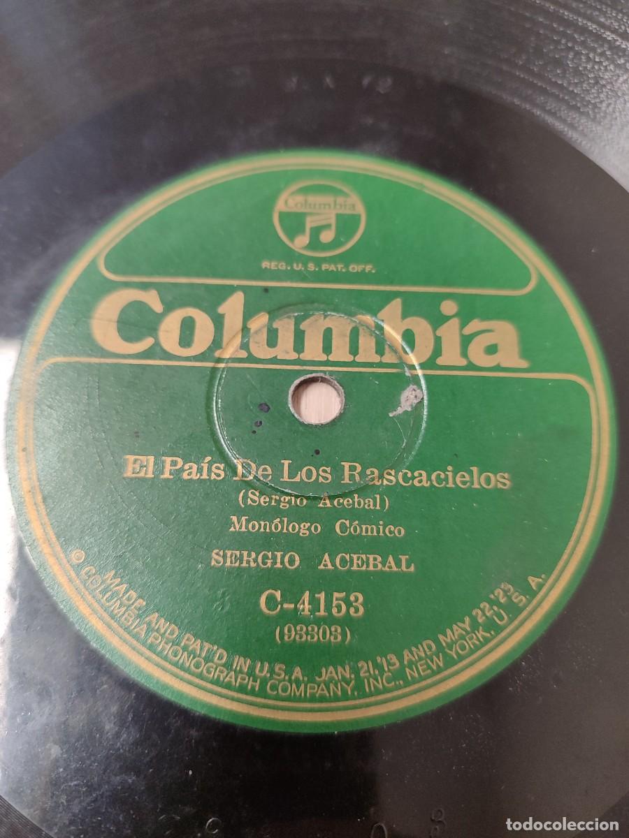 Discos de pizarra: Sergio Acebal, Pous y Llaurado. Cuba. Di&aacute;logo y preg&oacute;n. 78 rpm