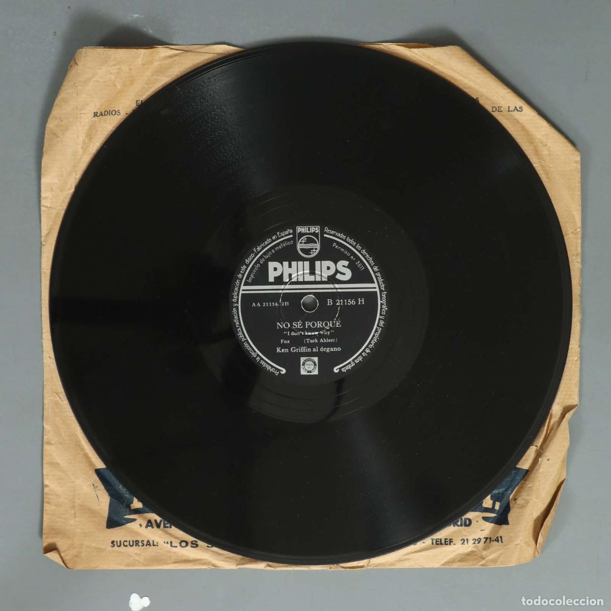 Discos de pizarra: DISCO DE PIZARRA NO SE PORQUE. TENIAS QUE SER TU. KEN GRIFFIN